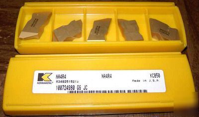 5 kennametal cutting inserts NA4R4 KC850