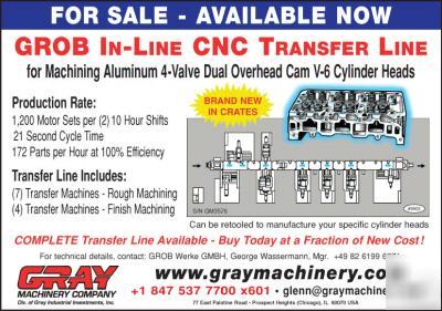 #9903 - grob in-line cnc transfer machine