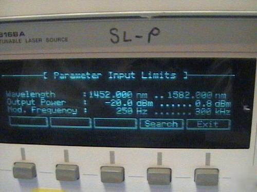 Agilent 8168A tunable laser source 1450-1590NM