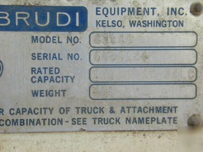 Brudi slip sheet forks