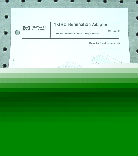 C31485 hp 16515-63202 1GHZ termination adapter