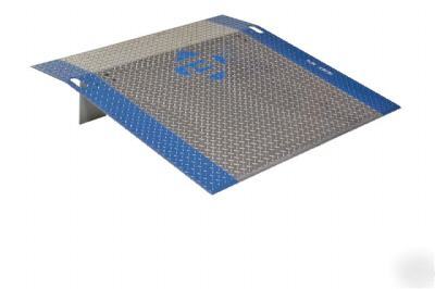 Dock plate, dock board, ramp, pallet truck, fork lift