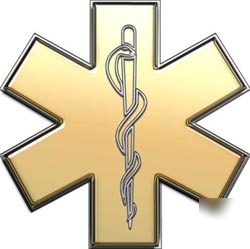 Emt ems mfr paramedic decal reflective 6