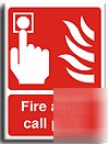 Fire alarm call point sign-a.vinyl-200X250MM(fi-054-ae)