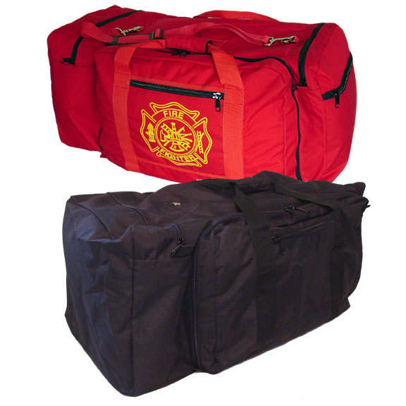 Firefighter oversized turnout gear bag black