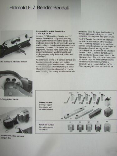 Helmold multi angle bender brake sheet metal