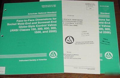 Isa lot dimensions for globe-style control valves