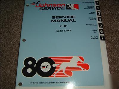 Johnson 1980 2 hp service manual