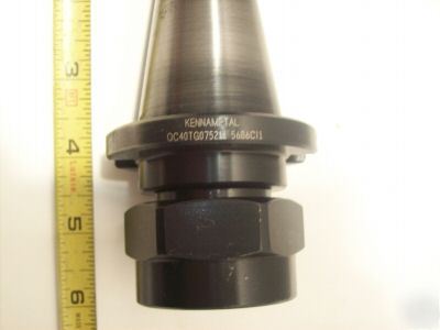 Kennametal qc nmtb 40 taper TG75 tg 75 chuck w/ collets