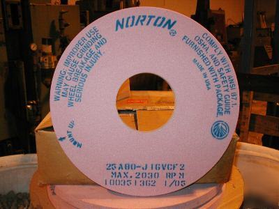 New norton grinding wheel 25A80J16VCF2 16 x 1 x 5 