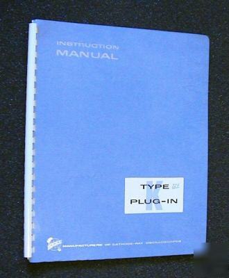 Tektronix type k plug-in original service manual