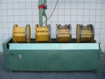 Used deburring barrel long tom tumbling machine