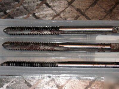 45 pc unf/unc tap set, 15 sizes plug, bottoming & taper