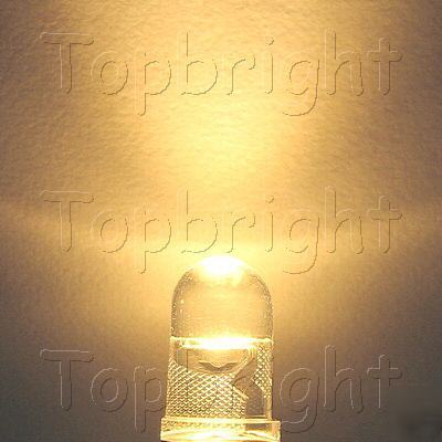 50 pc 0.5W 5MM 60Â° high power warm white led 60,000MCD