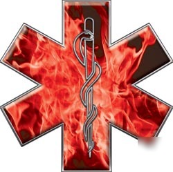 Emt ems mfr medic decal reflective 12