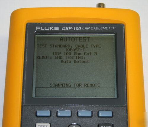 Fluke network dsp-100 digital cable analyzer CAT5 test