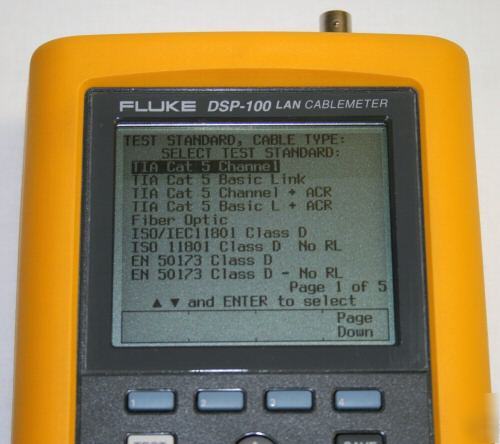 Fluke network dsp-100 digital cable analyzer CAT5 test