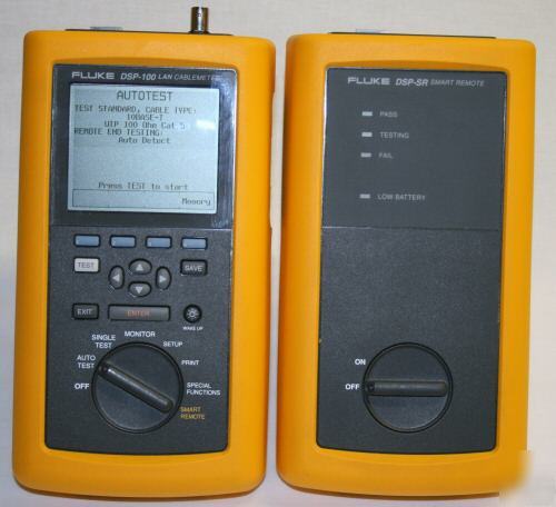 Fluke network dsp-100 digital cable analyzer CAT5 test