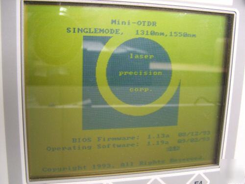 Gn nettest laserprecision td-1000A fiber sm otdr power