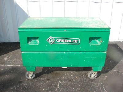 Greenlee storage box 2448 on casters 