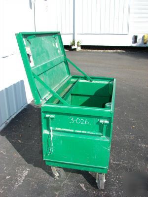 Greenlee storage box 2448 on casters 