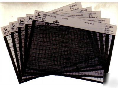 John deere 2520 tractor parts manual microfiche