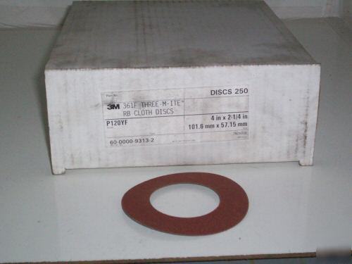 New 250 3M cloth discs 361F three - m - ite 4