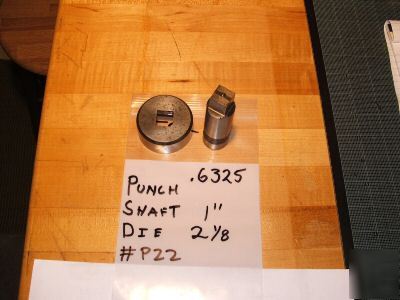 Punches + dies di acro diacro/ weidemann /roper whitney