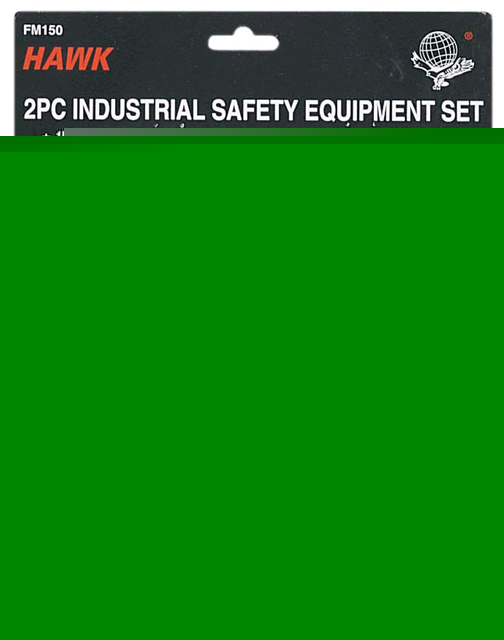 Safety first respirator filter and safety goggle set