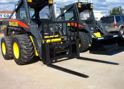 Skid steer pallet forks construction attachments cal-48