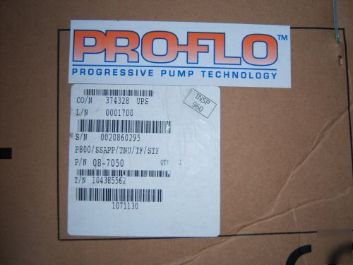 Wilden pro-flo P800 advanced metal ss pump p/n 08-7050