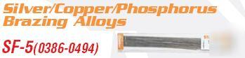 0386-0494 turbo torch sf-5 s/c/p brazing alloy