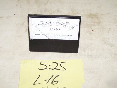 1 dover flex-o elec. tension meter 0-500 used