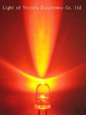 100 x 5MM super xtra bright red led lamp 25,000 mcd f/r