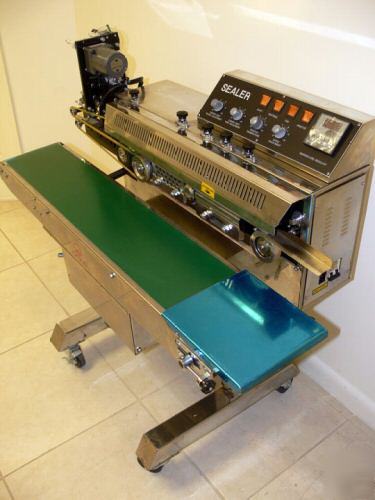 Apolo S1000 - continuous horizontal band sealer +coder 