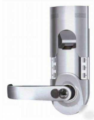 Biometric fingerprint door lock F086 left handed silve