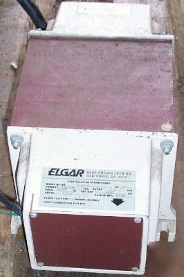 5 kva elgar high isolation transformer 120/240 volts