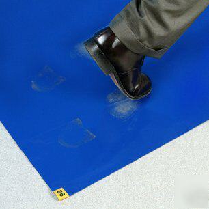 10 cases of blue tacky / sticky floor mat 24