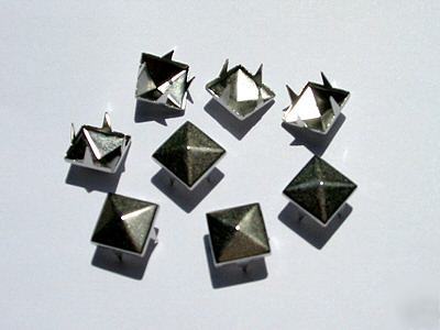 12MM metal studs nail-head square-beveled 1000 RC12S-nl
