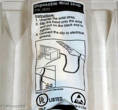 2 nip disposable anti-static esd ground wrist straps 