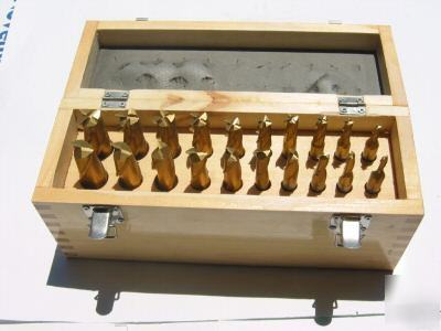 20 pcs hss tin coat single end mill set 