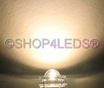 200 pcs 5MM 15000MCD super flux warm white led free r