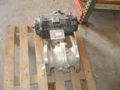 Apollo ball valve actuated stainless ball valve
