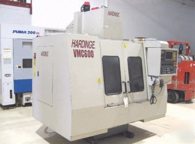 Hardinge vmc-600 cnc vertical machining center mill tap