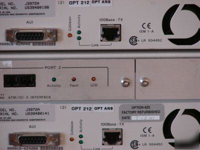 Hp/ agilent oc-3 amtprobe atm/oc-3 J3972A lot of 2