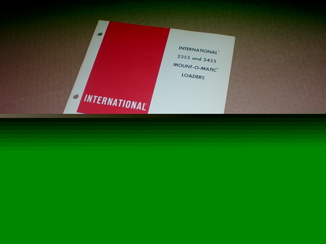Ih international 2355 2455 loader operator manual