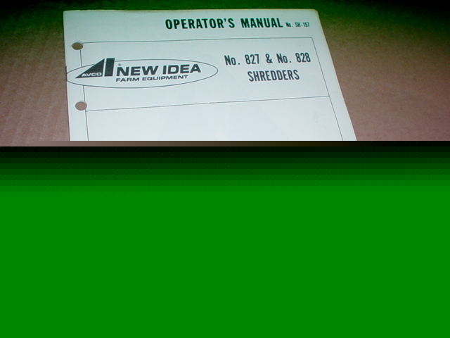 New idea 827 828 shredder operator manual