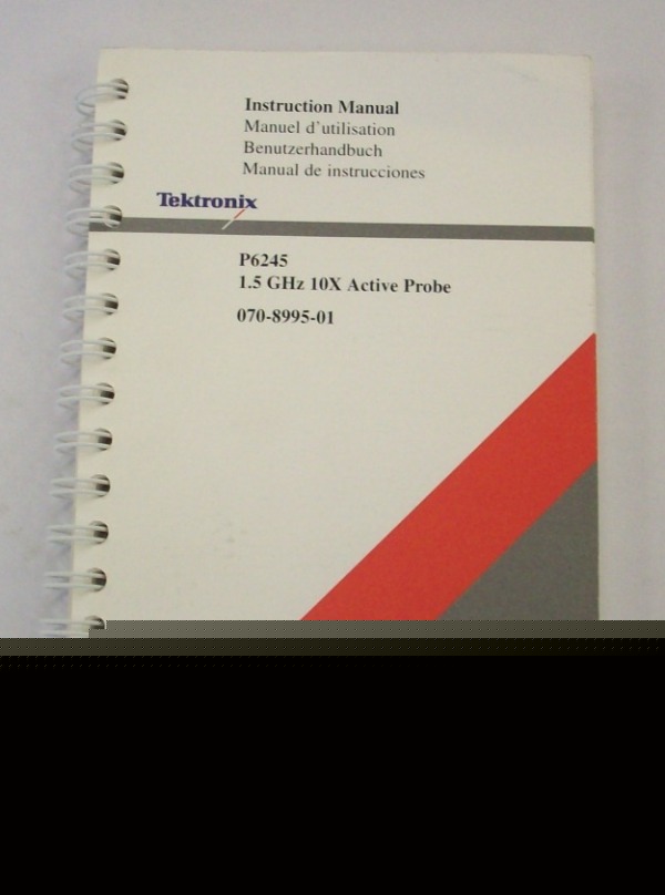 Tek P6245 active probe instruction manual - $5 shipping