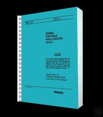 Tektronix tek 2246A service manual reprint + cd