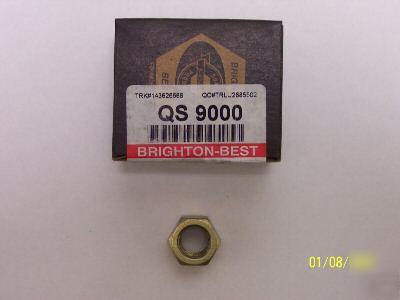 100 pc brighton-best grade 8 hex nuts zinc nuts 1/4-28